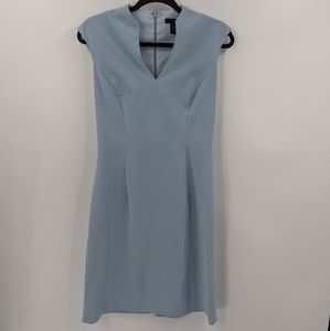 The Limited Light Blue Cap-Sleeve Sheath Dress